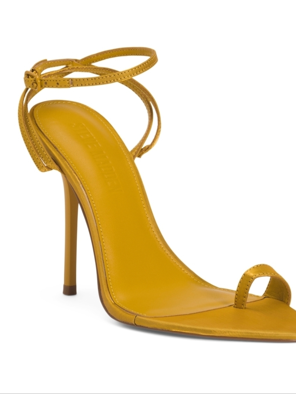 💛▪️Steve Madden ▪️ Yellow Ankle-Strap Scorpio Stiletto Sandal